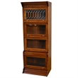 Crafters and Weavers Legacy 4 Stack Barrister Bookcase - Light Brown Walnut