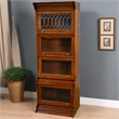 Crafters and Weavers Legacy 4 Stack Barrister Bookcase - Light Brown Walnut