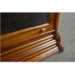 Crafters and Weavers Legacy 4 Stack Barrister Bookcase - Light Brown Walnut
