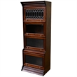 Crafters and Weavers Legacy 4 Stack Barrister Bookcase - Brown Walnut