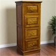 Crafters and Weavers Legacy 4 Drawer File Cabinet - Light Brown Walnut