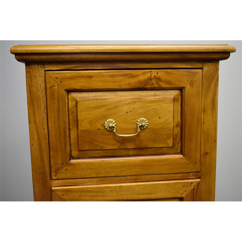 Crafters and Weavers Legacy 4 Drawer File Cabinet - Light Brown Walnut