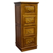 Crafters and Weavers Legacy 4 Drawer File Cabinet - Light Brown Walnut