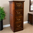 Crafters and Weavers Legacy 4 Drawer File Cabinet - Brown Walnut