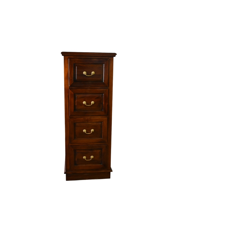 Crafters and Weavers Legacy 4 Drawer File Cabinet - Brown Walnut
