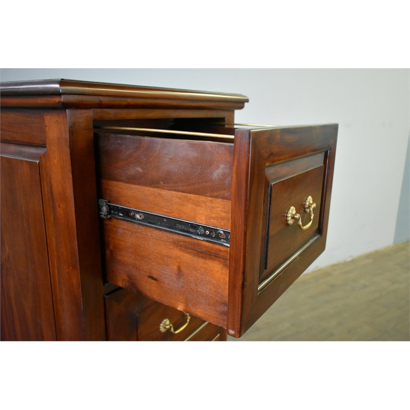 Crafters and Weavers Legacy 4 Drawer File Cabinet - Brown Walnut