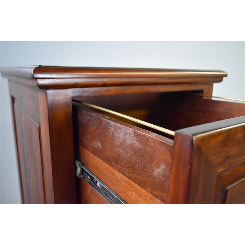 Crafters and Weavers Legacy 4 Drawer File Cabinet - Brown Walnut
