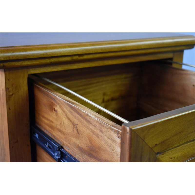 Crafters and Weavers Legacy 2 Drawer File Cabinet - Light Brown Walnut