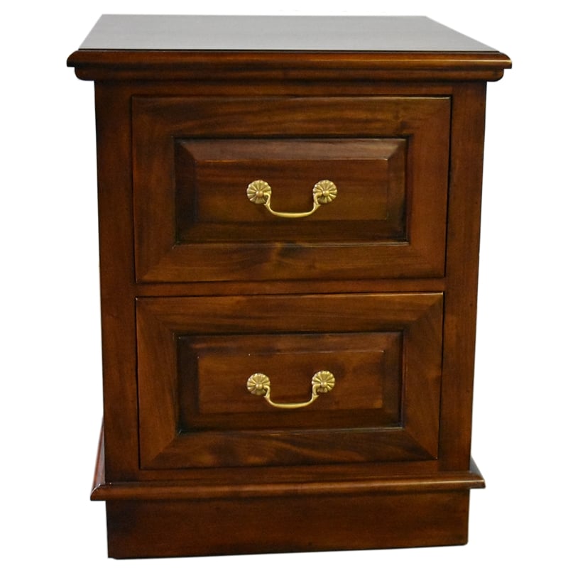 Crafters and Weavers Legacy 2 Drawer File Cabinet - Brown Walnut
