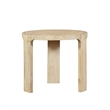 Crafters and Weavers Eclipse Outdoor Solid Teak Wood Natural Look End Table