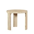 Crafters and Weavers Eclipse Outdoor Solid Teak Wood Natural Look End Table