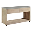 Crafters and Weavers Eclipse Outdoor Solid Teak Wood Natural Look Kitchen Island