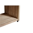 Crafters and Weavers Eclipse Outdoor Solid Teak Wood Natural Look Kitchen Island