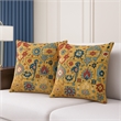 Crafter and Wavers Luxurious Accent 2 Cushion Covers + Inserts in Multi Color