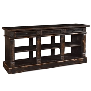 Crafters and Weavers 80&quot  Eboni Console Table / TV Stand in Black