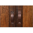 Crafters and Weavers Elements Collection Copper China Cabinet in copper