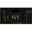 Crafters and Weavers City 1 Door End Table - New York in Black