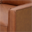 Samhara Top Grain Leather Sofa in Chestnut