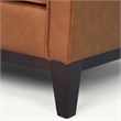 Samhara Top Grain Leather Sofa in Chestnut