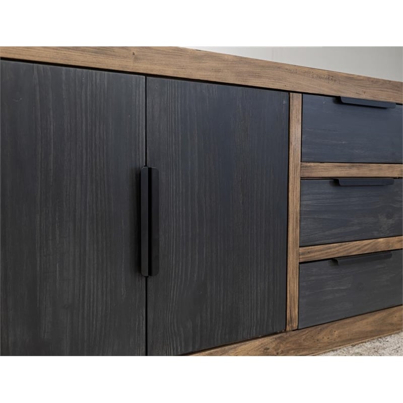 Crafters and Weavers Ophelia Six Drawer Console in Multi-Color