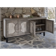 Crafters and Weavers Malta Two-Tone Solid Wood Sideboard / Console in Gray