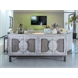 Crafters and Weavers Malta Two-Tone Solid Wood Sideboard / Console in White