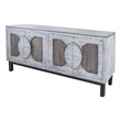 Crafters and Weavers Malta Two-Tone Solid Wood Sideboard / Console in White