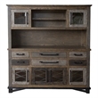 Crafters and Weavers Greenview Rustic Farmhouse Loft Sideboard / Hutch in Brown