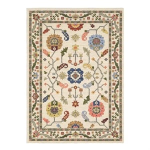 Crafters & Weavers Arts and Crafts Soft Washable Non Slip Area Rug (3' x 5')