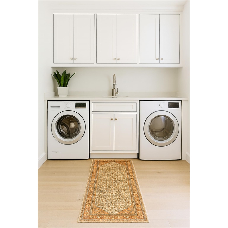 Crafters & Weavers Serapi Soft Washable Non Slip Area Rug (2'7