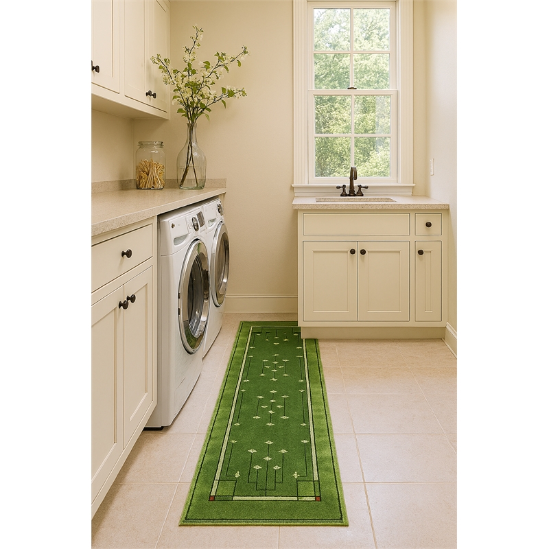 Crafters & Weavers Arts and Crafts Soft Washable Non Slip Area Rug (2'7