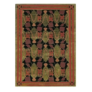 Crafters & Weavers Arts and Crafts Soft Washable Non Slip Area Rug (9' x 12')