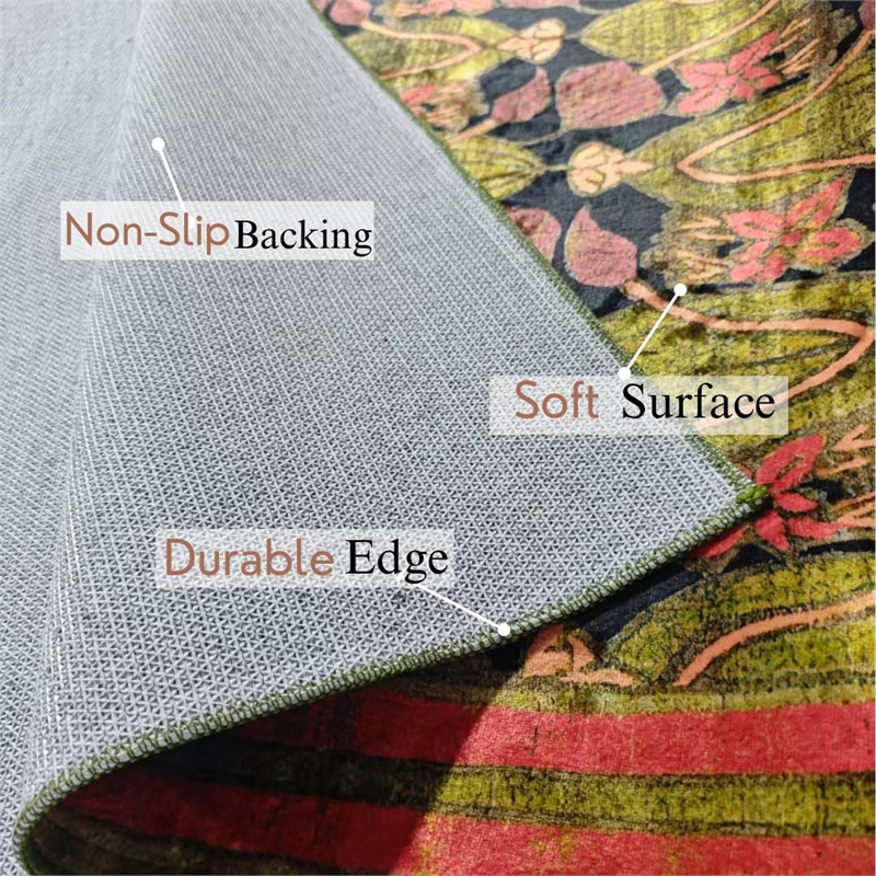 Crafters & Weavers Arts and Crafts Soft Washable Non Slip Area Rug (2'7