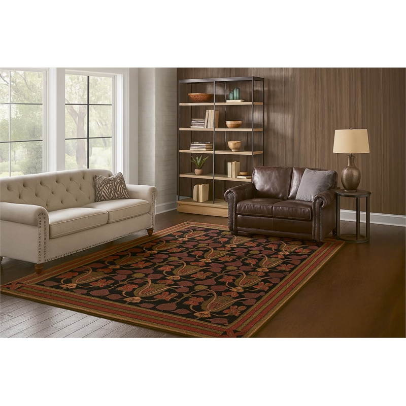 Crafters & Weavers Arts and Crafts Soft Washable Non Slip Area Rug (2'7