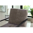 Crafters and Weavers Linea Collection Modern Swivel Arm Chair -Gray