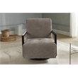 Crafters and Weavers Linea Collection Modern Swivel Arm Chair -Gray