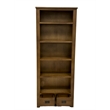 Crafters and Weavers Mission Quarter Sawn Oak Open Shelf Bookcase in Walnut