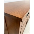 Crafters and Weavers Mission 4 Door 4 Drawer Oak Sideboard - Cherry