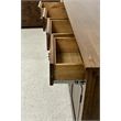 Crafters and Weavers Mission 4 Door 4 Drawer Oak Sideboard - Walnut