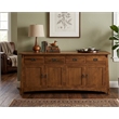 Crafters and Weavers Mission 4 Door 4 Drawer Oak Sideboard - Walnut