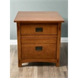 Crafters and Weavers Mission Quarter Sawn Oak File Cabinet in Walnut