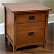 Crafters and Weavers Mission Quarter Sawn Oak File Cabinet in Walnut