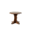 Crafters and Weavers Mission Solid Oak Mouse Detail End Table in Cherry