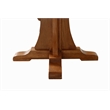 Crafters and Weavers Mission Solid Oak Mouse Detail End Table in Cherry