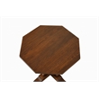 Crafters and Weavers Mission Solid Oak Mouse Detail End Table in Cherry