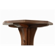 Crafters and Weavers Mission Solid Oak Mouse Detail End Table in Cherry