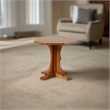 Crafters and Weavers Mission Solid Oak Mouse Detail End Table in Cherry