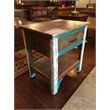 Crafters and Weavers La Boca 1 Drawer End Table in Multi-Color