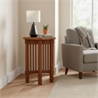 Crafters and Weavers Mission Spindle Side Table / Plant Stand in Walnut