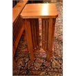 Crafters and Weavers Mission Spindle Side Table / Plant Stand in Walnut